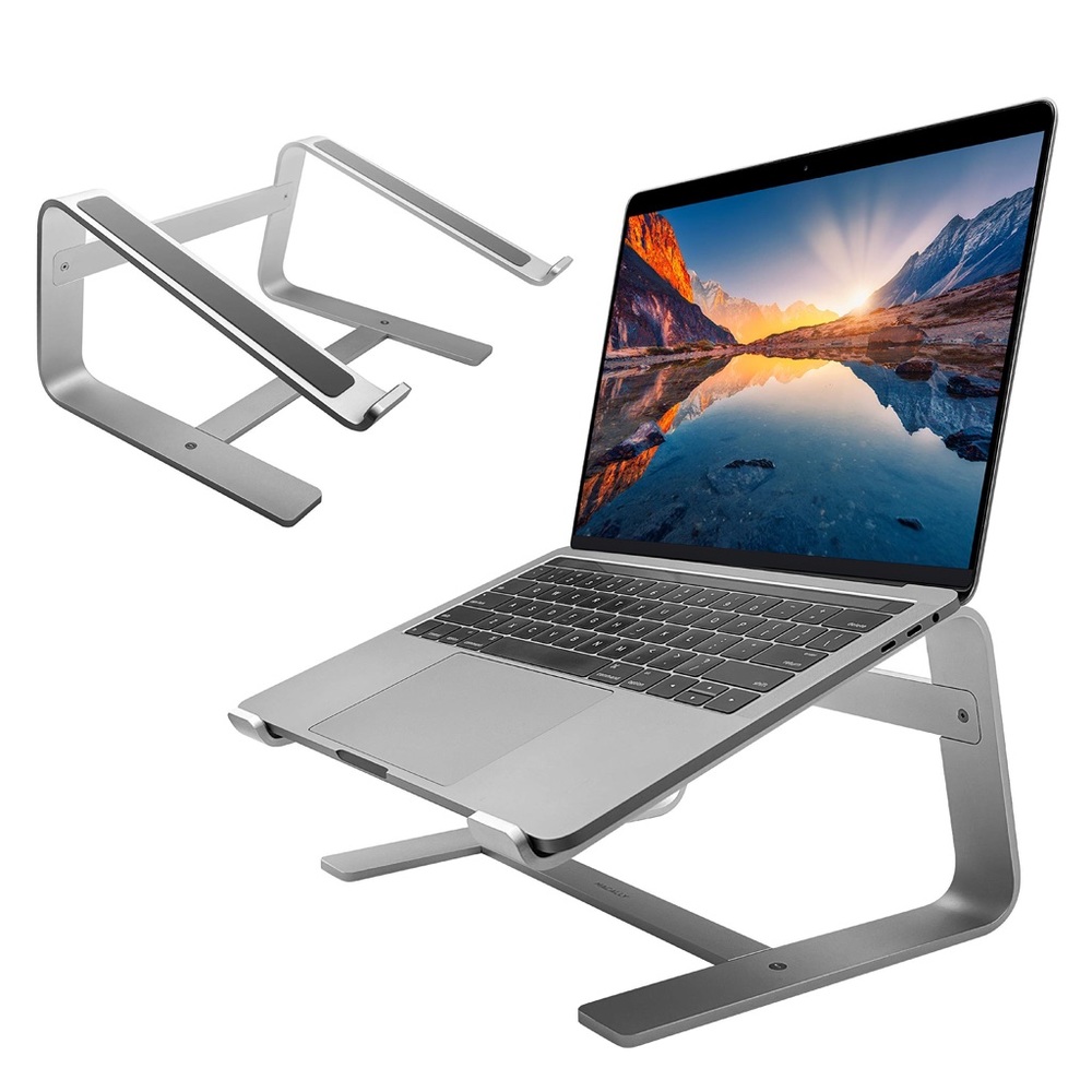 Macally Laptop Stand for Desk - Aluminum Laptop Riser Stand for Desk - Ergonomic